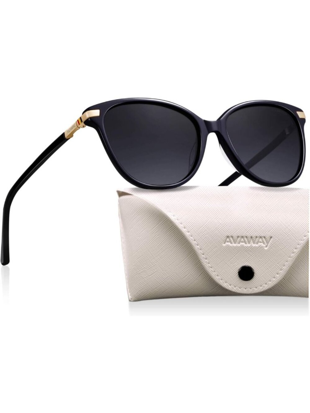 Vintage Cat Eye Polarized Women's Sunglasses with Anti-Reflective Lenses